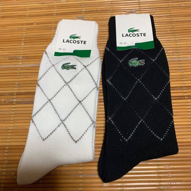 LACOSTE(ラコステ)のLACOSTEボーダーソックス5足　mizmio9799様専用 メンズのレッグウェア(ソックス)の商品写真