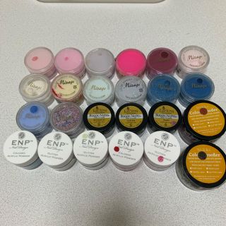 アクリルパウダー 34色 Mirage/EzFlow/ENP(ネイル用品)