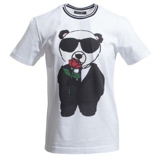 ドルチェアンドガッバーナ(DOLCE&GABBANA)のドルチェ&ガッバーナDOLCE&GABBANAクルーネック Ｔシャツ ホワイト(Tシャツ/カットソー(半袖/袖なし))