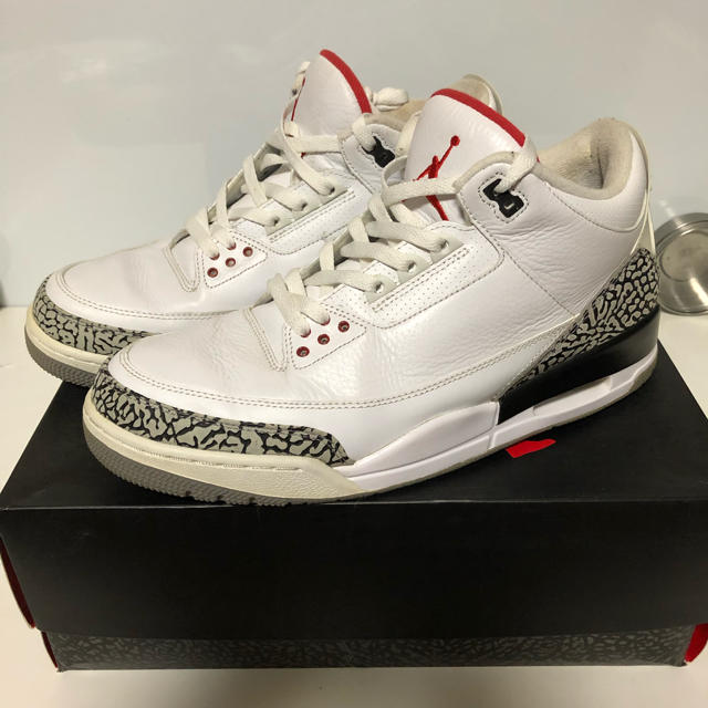 30cm JORDAN3 88 セメント　NIKEロゴ US12 ジョーダン3