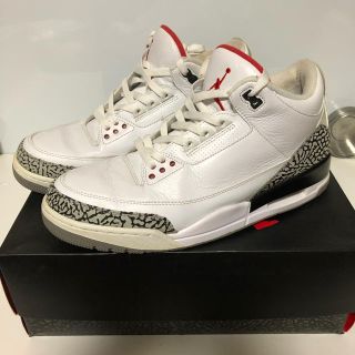 ナイキ(NIKE)の30cm JORDAN3 88 セメント　NIKEロゴ US12 ジョーダン3(スニーカー)