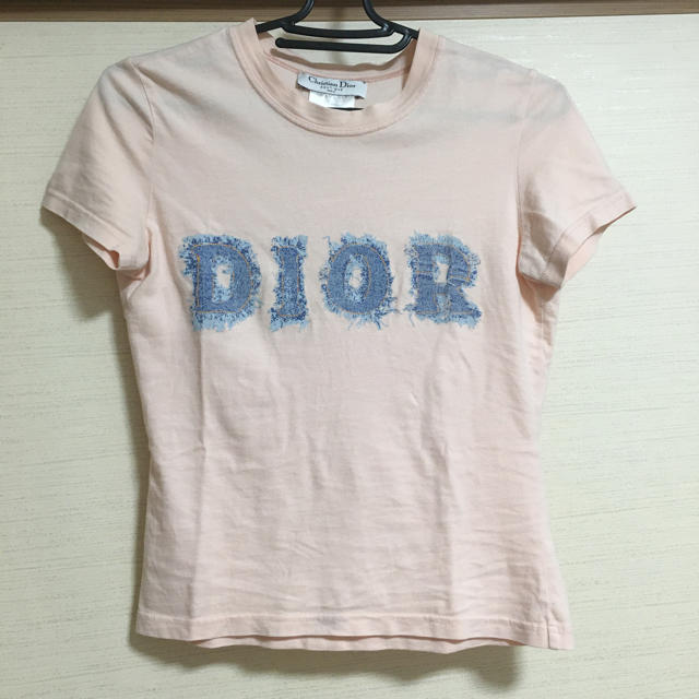 Christian Dior(クリスチャンディオール)のChristian Dior デニム生地 パステルピンク Tシャツ レディースのトップス(Tシャツ(半袖/袖なし))の商品写真