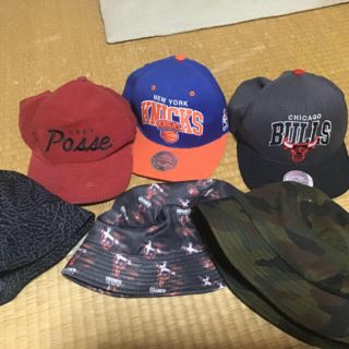 ミッチェルアンドネス(MITCHELL & NESS)のミッチェル＆ネス等 バケットハット  CAP 全てまとめ売り 送料込み おまけ付(キャップ)