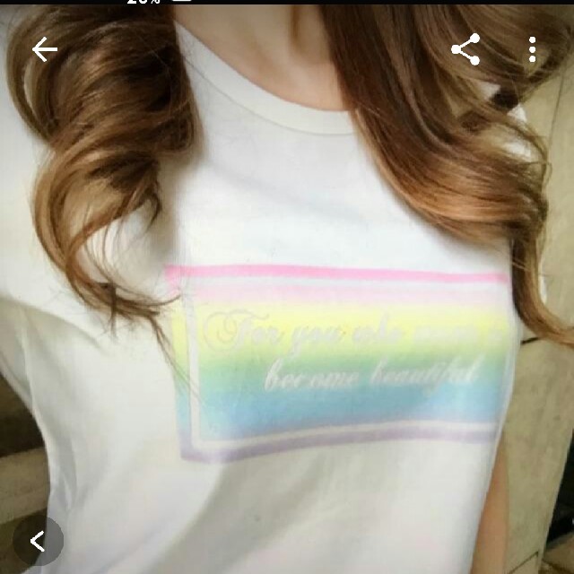 Rady(レディー)のRadyレインボー柄Tシャツ レディースのトップス(Tシャツ(半袖/袖なし))の商品写真