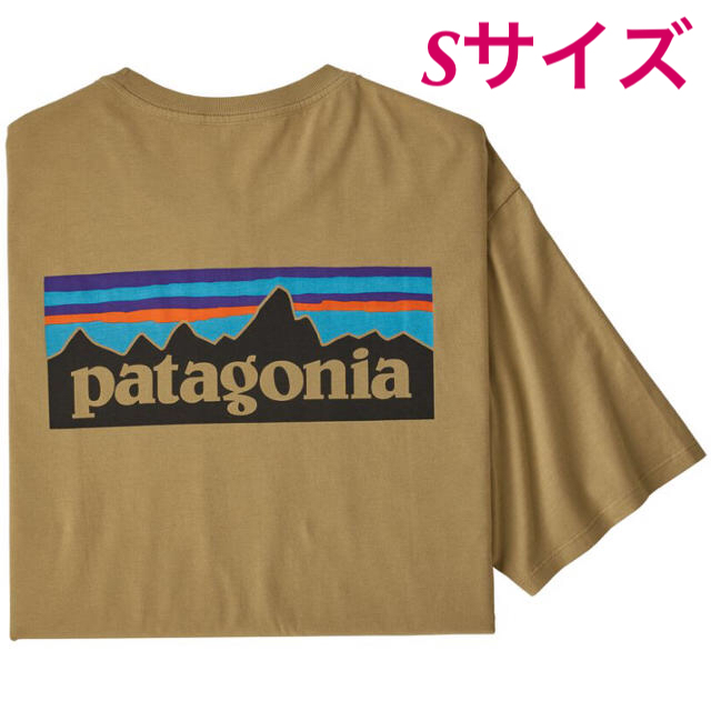 P-6ロゴ　オーガニック　Tシャツ  S