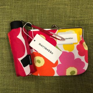 マリメッコ(marimekko)のすんすんさま専用 marimekko 折りたたみ傘 がま口ポーチ ２個セット(ポーチ)