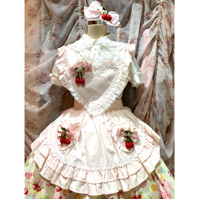 新品 いちご編みぐるみハート エプロン カチューシャ セット www.genny
