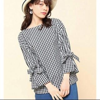 ロペピクニック(Rope' Picnic)のロペピクニック　ギンガムチェック　2way 袖リボン　ブラウス(シャツ/ブラウス(長袖/七分))