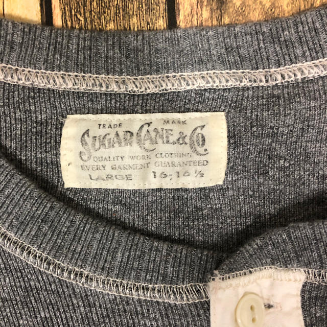 Sugar Cane(シュガーケーン)のSUGAR CANE ヘビーコットン長袖ヘンリーネック メンズのトップス(Tシャツ/カットソー(七分/長袖))の商品写真