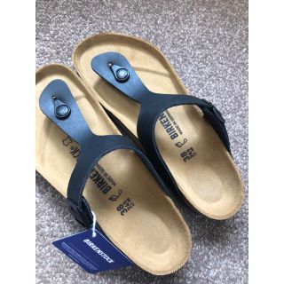 ビルケンシュトック(BIRKENSTOCK)のビルケンシュトック Gizeh BS ブラック　38(サンダル)