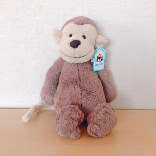 プティマイン(petit main)のjellycat  定番人気　バシュフルモンキーM 新品(ぬいぐるみ/人形)