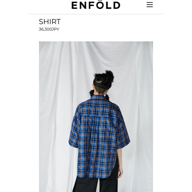 ENFOLD(エンフォルド)のエンフォルド　T/C CHECK 5分袖ワイドSH レディースのトップス(シャツ/ブラウス(半袖/袖なし))の商品写真