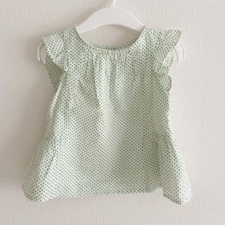 ベビーギャップ(babyGAP)のgap ベビー 80 半袖　フラッタースリーブ　女の子(Ｔシャツ)