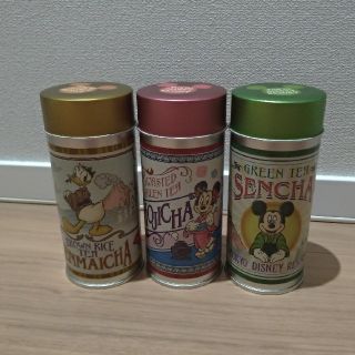 ディズニー(Disney)のディズニー　お土産　お茶　缶　3個セット(キャラクターグッズ)