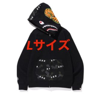 アベイシングエイプ(A BATHING APE)のBAPE X GOD SELECTION XXX SHARK ZIPHOODIE(パーカー)