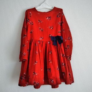 プチバトー(PETIT BATEAU)のセール　110/5ans プチバトー　花柄ワンピース(ワンピース)