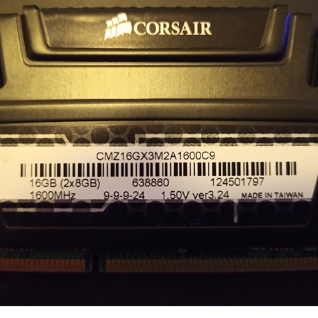CORSAIR DDR3メモリー 1