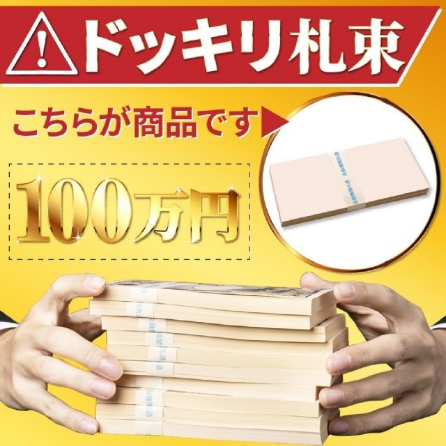 300万円ダミー レプリカ 100万円 お金 防犯グッズ ドッキリ 開運【3束】 エンタメ/ホビーのテーブルゲーム/ホビー(パチンコ/パチスロ)の商品写真