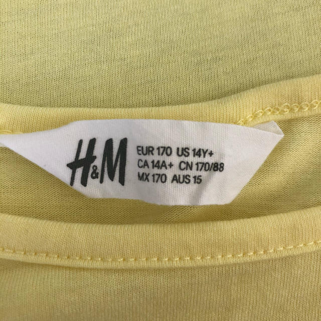 H&M(エイチアンドエム)のH&M kidsデザインTシャツ最終値下げ！ キッズ/ベビー/マタニティのキッズ服女の子用(90cm~)(Tシャツ/カットソー)の商品写真