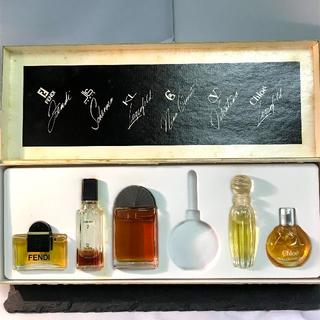 デザイナーコレクション　ミニチュア香水 5点セット　フェンディ　クロエ等　香水瓶(ユニセックス)
