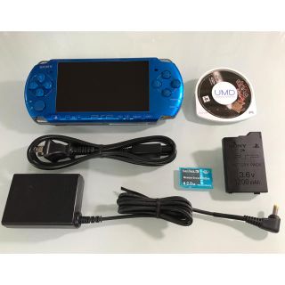 プレイステーションポータブル(PlayStation Portable)のPSP-3000  バイブラントブルー(携帯用ゲーム機本体)