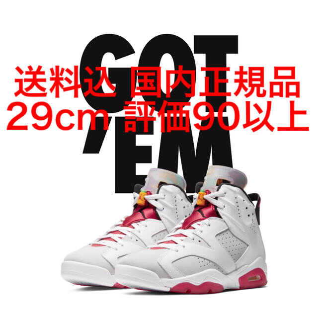 NIKE(ナイキ)の送料込 国内正規品 29cm NIKE AIR JORDAN 6HARE メンズの靴/シューズ(スニーカー)の商品写真