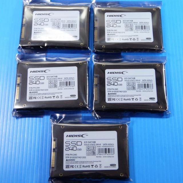 スマホ/家電/カメラ新品未使用 HIDISC SSD 240GB 2枚セット