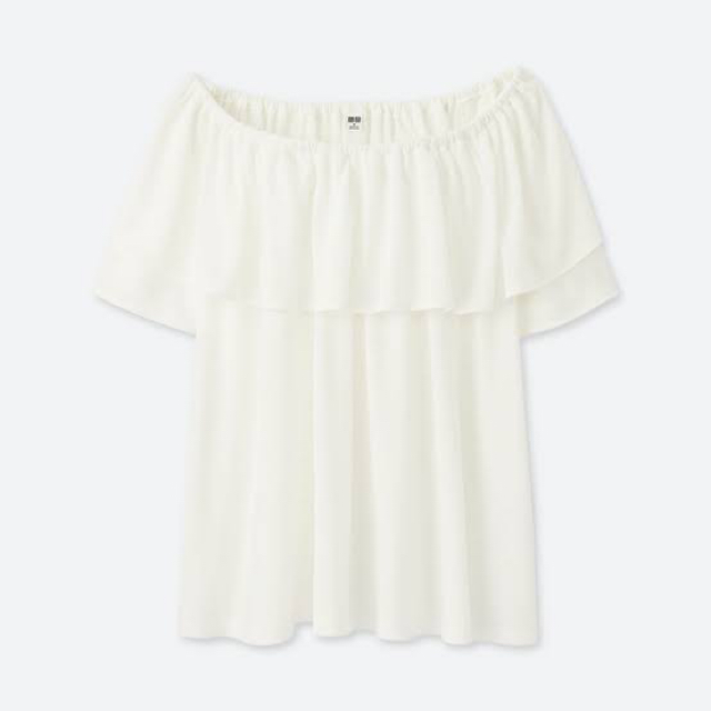 UNIQLO(ユニクロ)のユニクロ オフショル ブラウス トップス  レディースのトップス(カットソー(半袖/袖なし))の商品写真