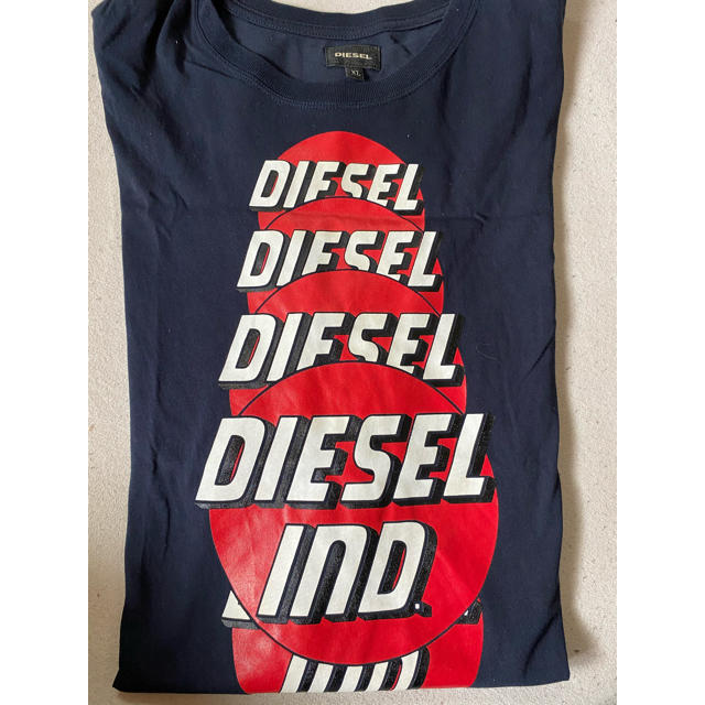 DIESEL(ディーゼル)のDIESEL✩.*˚ブラックDIESELロゴプリントTシャツ USED メンズのトップス(Tシャツ/カットソー(半袖/袖なし))の商品写真