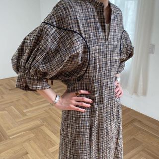 STUDIOUS - clane シースルーチェックアームワンピースの通販 by miki