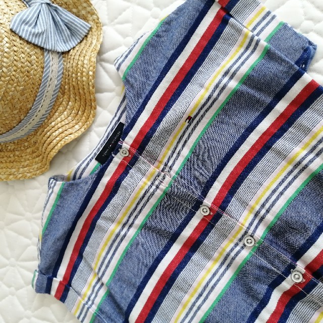 TOMMY HILFIGER(トミーヒルフィガー)のトミーヒルフィガー　tシャツ　つなぎ　夏服 キッズ/ベビー/マタニティのキッズ服女の子用(90cm~)(その他)の商品写真