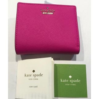 ケイトスペードニューヨーク(kate spade new york)の新品 ケイトスペード キャメロンストリート 折りたたみミニ財布 アデリン ピンク(財布)