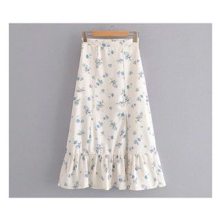 ザラ(ZARA)の1768＊S/S 花柄 フレアスカート(ひざ丈スカート)