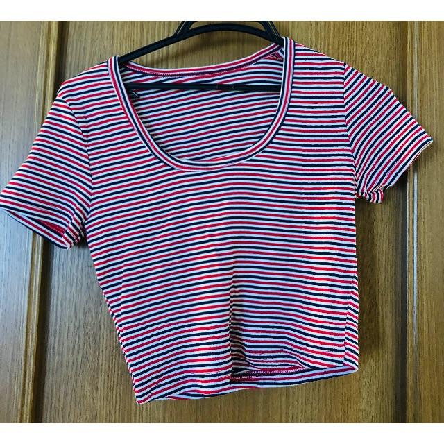 American Apparel(アメリカンアパレル)のAmerican apparel ボーダー　Tシャツ レディースのトップス(Tシャツ(半袖/袖なし))の商品写真