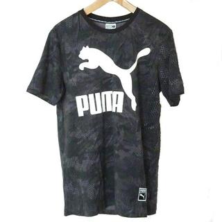 プーマ(PUMA)の新品M★PUMA 黒ビッグロゴTシャツ プーマ(Tシャツ/カットソー(半袖/袖なし))