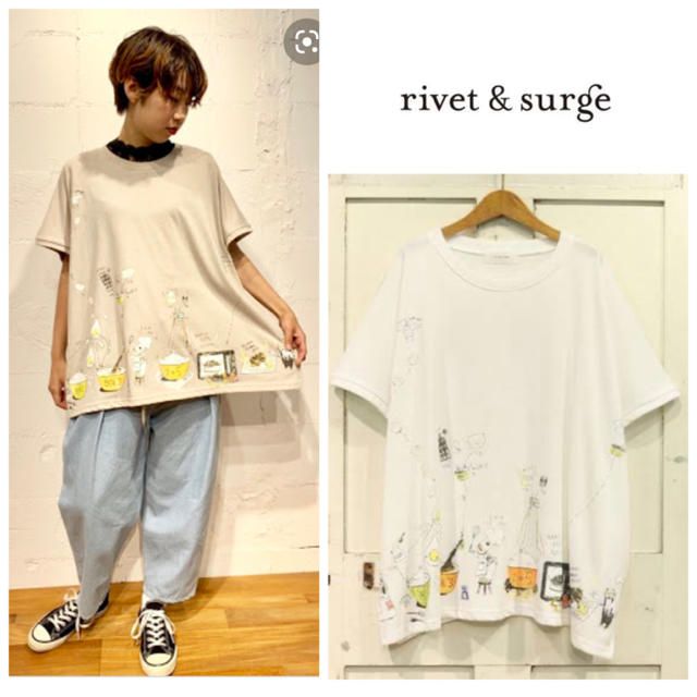 rivet & surge(リベットアンドサージ)の新品♡リベット&サージ♡COOKプリントBIGプルオーバー レディースのトップス(Tシャツ(半袖/袖なし))の商品写真