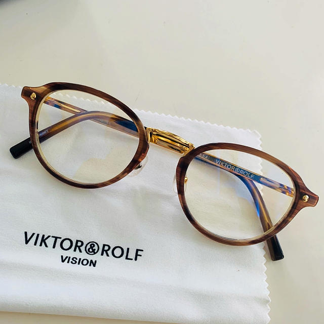 〜6/30特別価格！victor&rolf  サングラス ダテメガネ　ブラウン