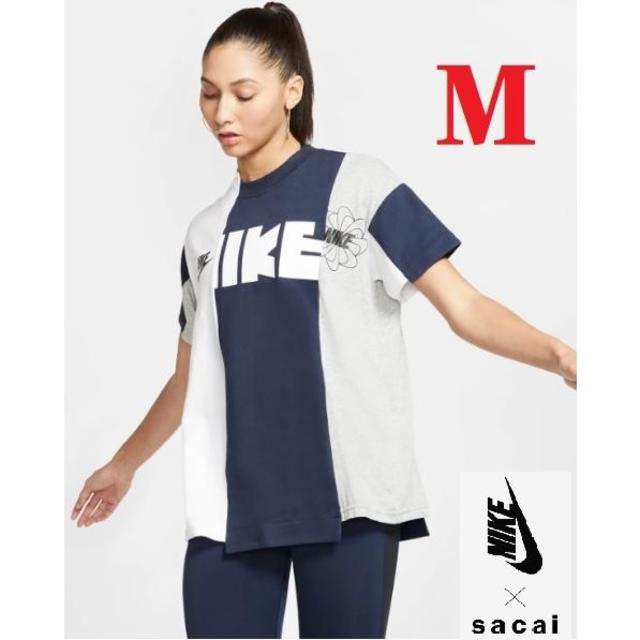 M身長165175cmNike sacai Tシャツ ハイブリッド  ネイビー M