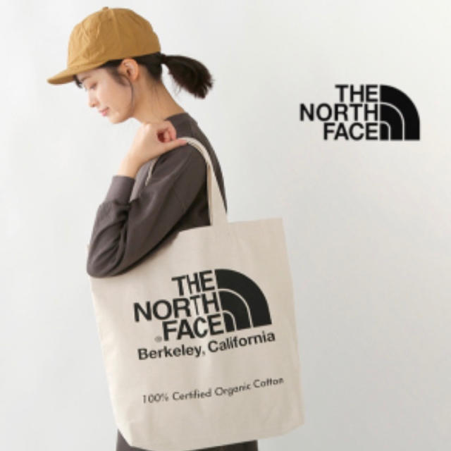 THE NORTH FACE(ザノースフェイス)の19年モデル 新品 未使用 ノースフェイス オーガニックコットン トート  黒 レディースのバッグ(トートバッグ)の商品写真