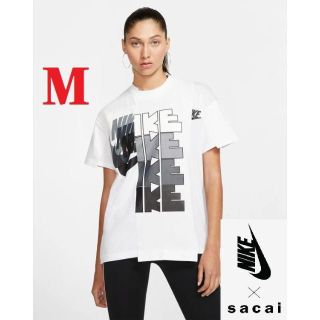 サカイ(sacai)のNike sacai Tシャツ ハイブリッド  ホワイト M(Tシャツ/カットソー(半袖/袖なし))