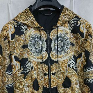 VERSACE ハイビスカス&バロッコ、フードパーカー bjBILIHXKW, メンズ