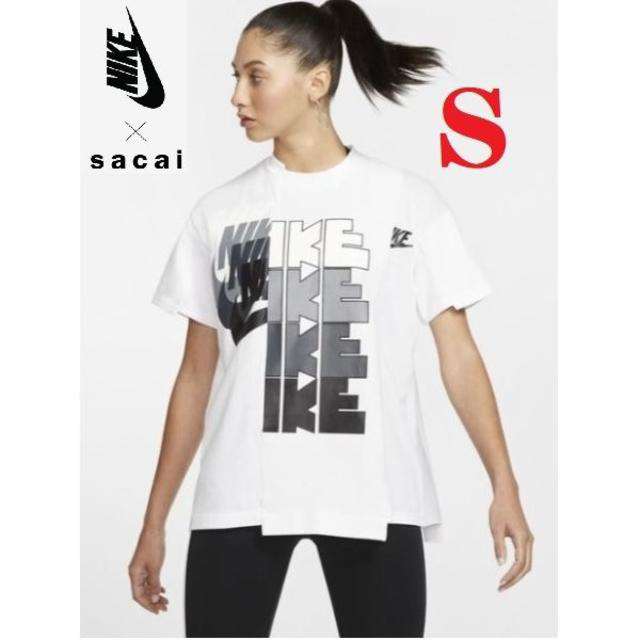 Nike sacai Tシャツ ハイブリッド  ホワイト S