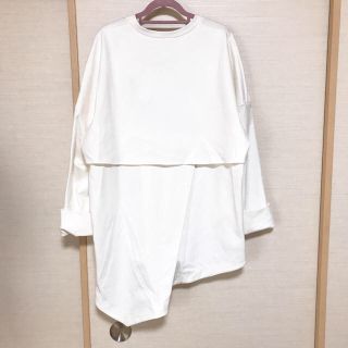 ドゥーズィエムクラス(DEUXIEME CLASSE)の限定値下げasymmetry pullover white(トレーナー/スウェット)