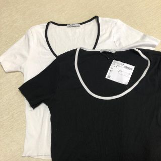 ザラ(ZARA)のZARAトップス⭐️未使用(カットソー(半袖/袖なし))