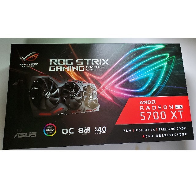 PCパーツASUS ROG-STRIX-RX5700XT-O8G-GAMING