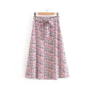 ザラ(ZARA)の1769＊S/S 花柄 フレアスカート(ひざ丈スカート)