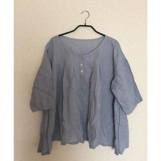 ネストローブ(nest Robe)のNest Robe 麻トップス(シャツ/ブラウス(半袖/袖なし))