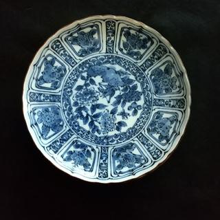 タチキチ(たち吉)の [中古 美品]たち吉 藍　中皿 3枚セット/橘吉(食器)