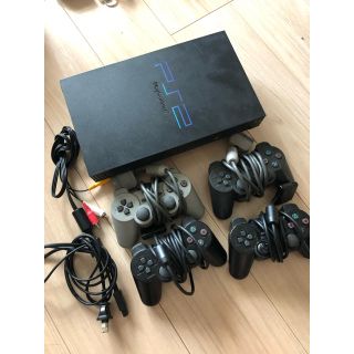 プレイステーション2(PlayStation2)のPS2中古コントローラー4つ【プレイステーション2】(家庭用ゲーム機本体)