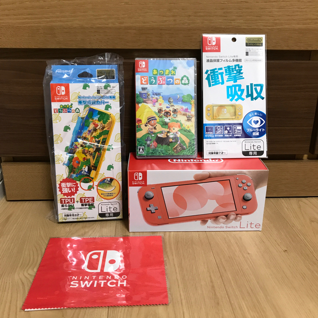 任天堂Switch lite コーラル　どうぶつの森ソフト　その他セット